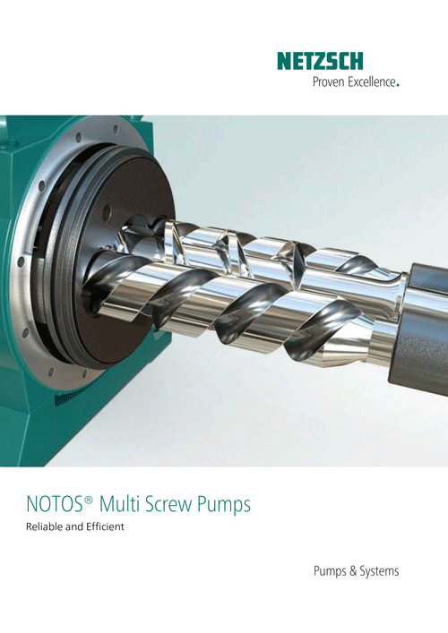 Catalogue des pompes multi-vis NETZSCH NOTOS® Multi Screw Pumps