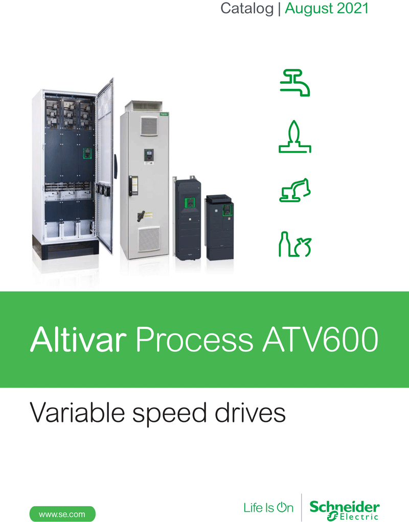 Catalogue Altivar Process ATV600 variable speed drives
