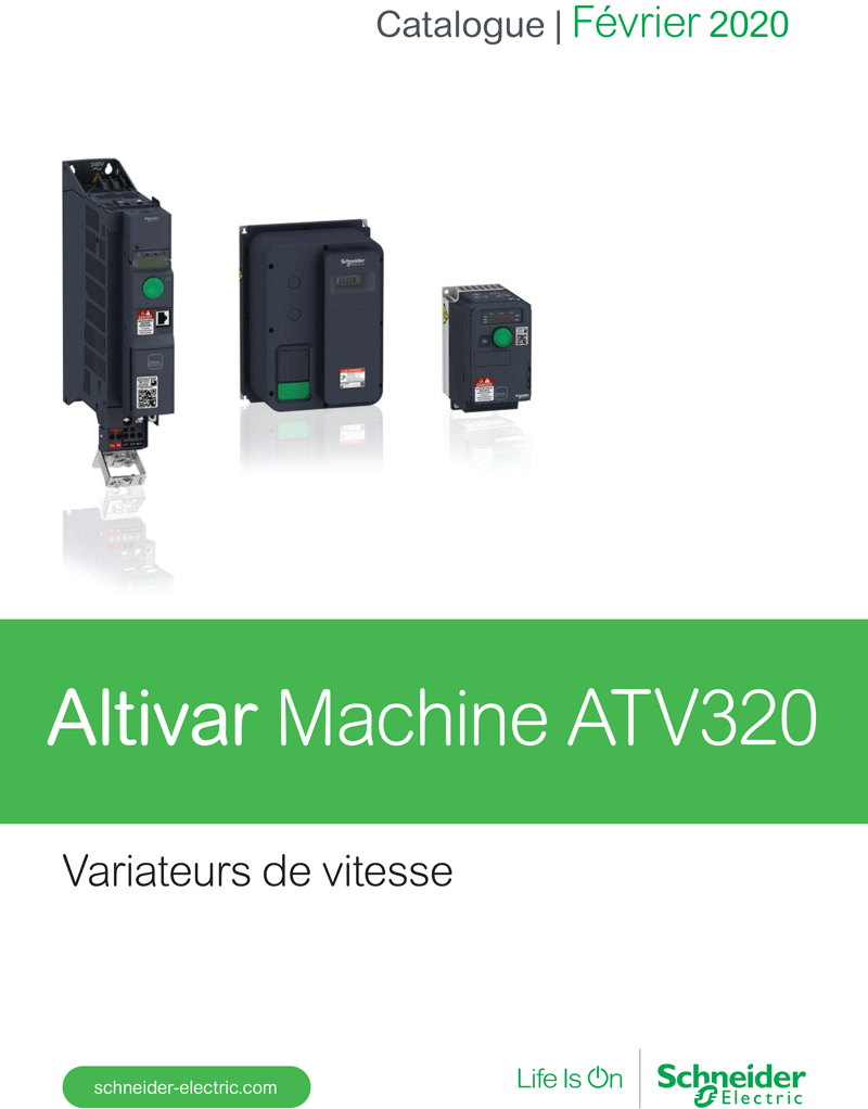 Catalogue variateur de vitesse Gamme ATV320 schneider