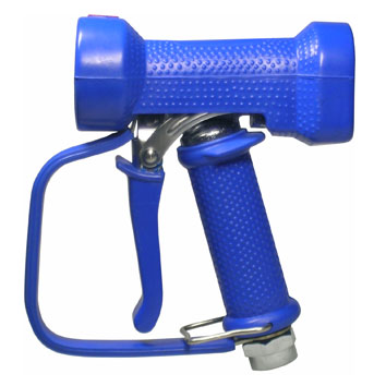 PISTOLET À EAU EN LAITON CHROMÉ AVEC PROTECTION DE GÂCHETTE, COULEUR BLEUE, AKCNP01-B