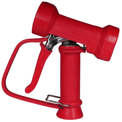 PISTOLET À EAU EN ACIER INOXYDABLE AVEC PROTECTION DE GÂCHETTE, POIGNÉE ISOLÉE EN TÉFLON/AIR, COULEUR ROUGE, AKRHP01-R