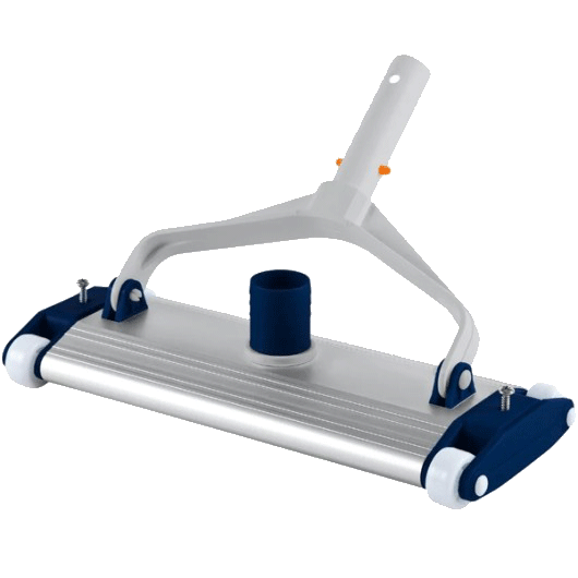 BALAI ASPIRATEUR MANUEL À ROULETTES POUR PISCINE EN ALUMINIUM