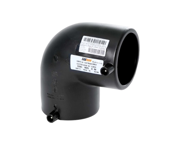 Coude 90° PE100 injecté ou électrosoudable, NF EN 12201-3 / ISO 4427-3, PN10 DN32