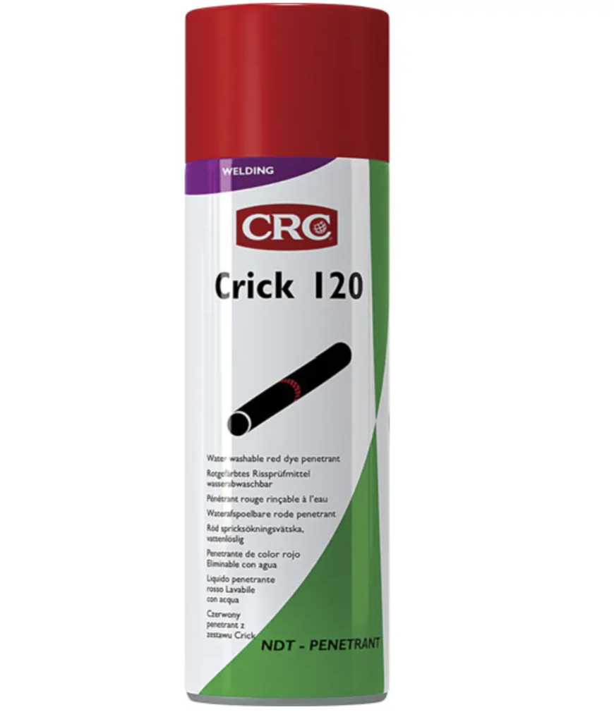 PENETRANT ROUGE POUR IDENTIFICATION DES FISSURES CRC CRIC 120, AEROSOL 500ML